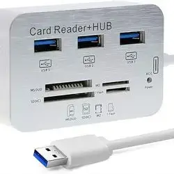 USB HUB COMBO Hub 3.0/3.1 + Card Reader 3 Port USB