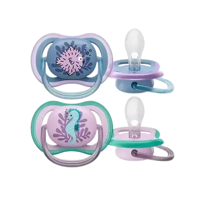 Ultra Air Pacifier 6-18m Pink 2 Pcs _ AVENT