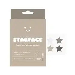 Starface Hydro-Star Earth Pimple Patches - 32ct: Vegan, Face Spot Treatment, Acne-Prone Skin, Unscented