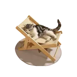 E705 – Wooden Cat Lounger