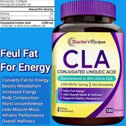 CLA, 2000mg, Superior Potency CLA, Conjugated Linoleic Acid, helps with weight management, converts fat for Energy, waist circumference, lean muscle mass, athletic performance, 180 Softgels cla