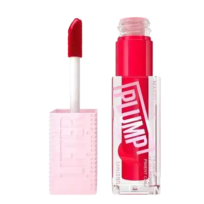 Lifter Plump + Chili Pepper Lip Plumping Gloss 004 RED FLAG 5.4ml _ MAYBELLINE NEW YORK