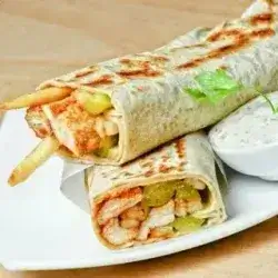 Peri Peri Chicken Shawarma Sandwich