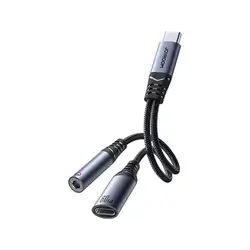 Joyroom 2-in-1 Audio adapter USB-C to 3.5mm+USB-C SY-C02