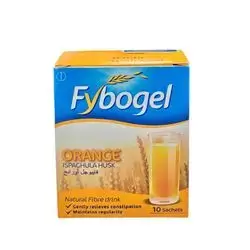 FYBOGELOrange Flavour Fybogel Natural Fibre Drink 10'S