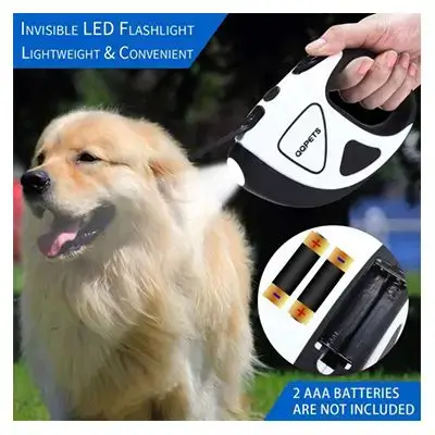 QQPETS Retractable Leash with LED - 3M