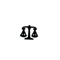 Scales of Justice Metal Sticker