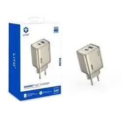 Lito LC05 45W Dual Port Super Fast Wall Charger (USB-C & USB-A)