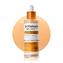 Peel Shot Exfoliating Kojic Acid Turmeric Serum 99+ 80ml _ Dr. Melaxin