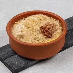 مهلبية بالموز و  الجوز