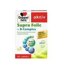 Doppelherz SUPRA FOLIC+ B-COMPLEX 30 CAPSULES