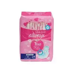 Always Maxi Thick Sanitary Pads Extra Long 24 Pads
