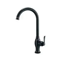Tauro Monoblock Sink Faucet Black