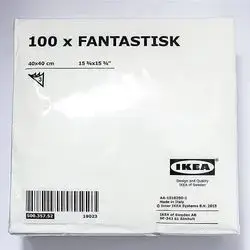 Large White Tissue 100x Fantastisk 40X40 cm