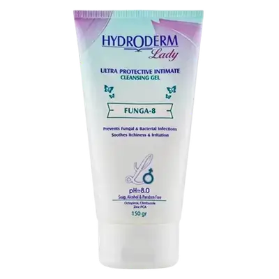 Lady Ultra Protective Intimate Cleansing Gel Funga-8 150g - HydroDerm