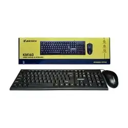 Jertech KM160 Wired Combo Mouse & Keyboard Black