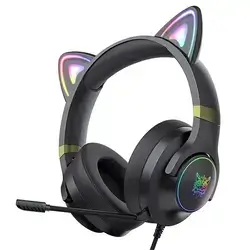 ONIKUMA X30 Wired Gaming Headphones – USB & 3.5mm, RGB Lighting, Stereo Surround, 2.1m Cable