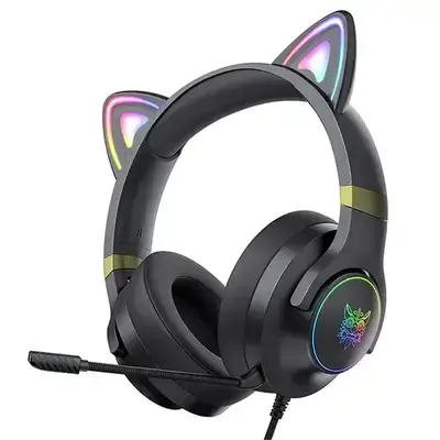 هێدفۆنی یاریکردنی وایەرکراوی ONIKUMA X30 – USB & 3.5mm، ڕووناکی RGB، Stereo Surround، کێبڵی 2.1m