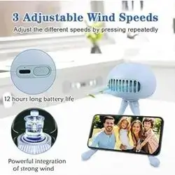 Mini Stroller Fan with 3 Speeds