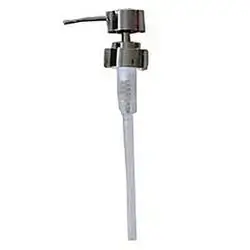 Liquid Soap Dish Spare Pump Silver Round Large