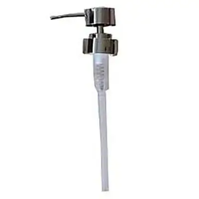 Liquid Soap Dish Spare Pump Silver Round Large