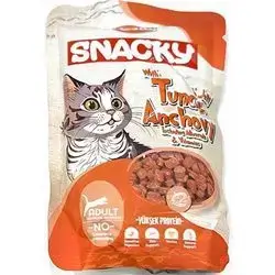 Snacky Adult Wet Cat Food – Tuna & Anchovy