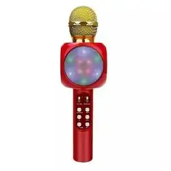 Microfono Wireless con Bluetooth Karaoke Cassa integrata WS-1816 con LED RGB