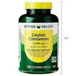 spring valley ceylon cinnamon (1200mg) 120 cap