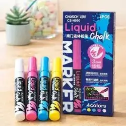 CHOSCH MARKER(black bord pen) CS -H 990 LIQUID 4PCS
