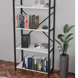 Furnature Design 5-Shelf Bookcase 180Cm; White