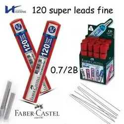 120 Super Fine Leads Pencil 0.7mm 2B