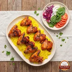 Wings Person With Rice