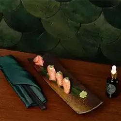 Flamed Salmon Nigiri