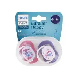 avent pacifier ultra air happy 6-18 months
