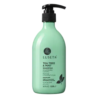 Tea Tree & Mint Shampoo For All Hair Types 500ml _ LUSETA