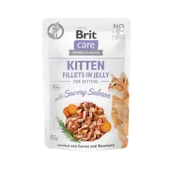 Brit Meat fillets kitten in jelly 85g