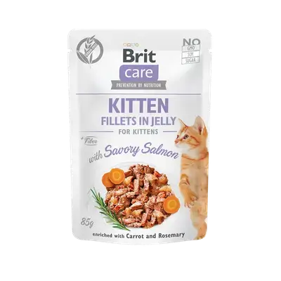 Brit Meat fillets kitten in jelly 85g