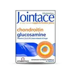 jointace chondroitin , glucosamine vitamins c, d3 , e , b12 , trace minerals & ginger 30 tablets