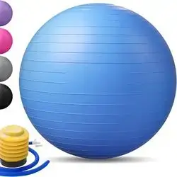 Ball for Balance - GYM Ball - 65 Cm Ball for Balance, Exercise & Fitness, Stability, Pregnancy, and Physical Therapy -Supports Up to 150Kg - Includes Quick Pump - Multicolor