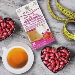 Hyleys Slim Tea pomegranate flavor herbal supplement (helps promote weight loss)25 tea bags