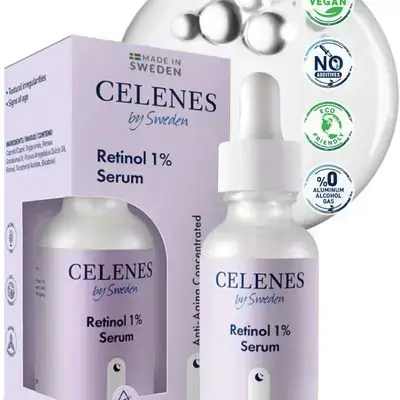 Celenes Retinol 1% Anti-Wrinkle Serum 30ml
