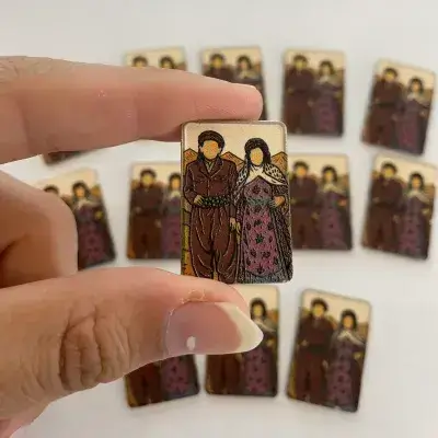 Metal Sticker – Kurdish Men/Women Style
