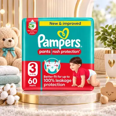PAMPERS 3 ( 60 PCS ) PANTS