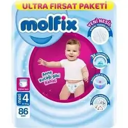 Molfix Diaper Ultr Advntg No4 86pcs