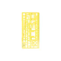 Cokai stencil and ruler , 18cm ,