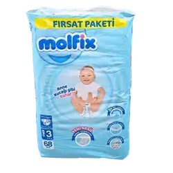 Molfix Jumbo Diapers No. 3, 68 Count