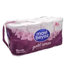 Cleanse MAVI BEYAZ Toilet 3-Ply 16 Rolls