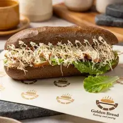 Chicken Sandwich In Brown Bun