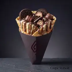 Oreo and Kinder Crepe
