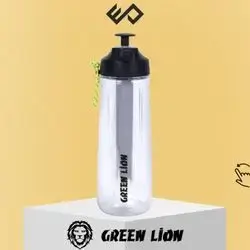Green Lion Spray Water Bottle - White